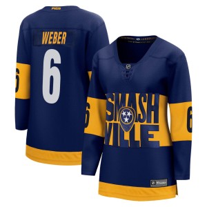 Shea Weber Nashville Predators Blue & Silver 2005-07 Throwback CCM NHL  Jersey